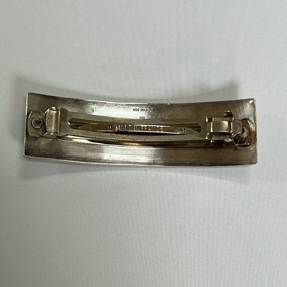 Vintage Sterling Silver French Hair Barrette - Picture 10 of 16